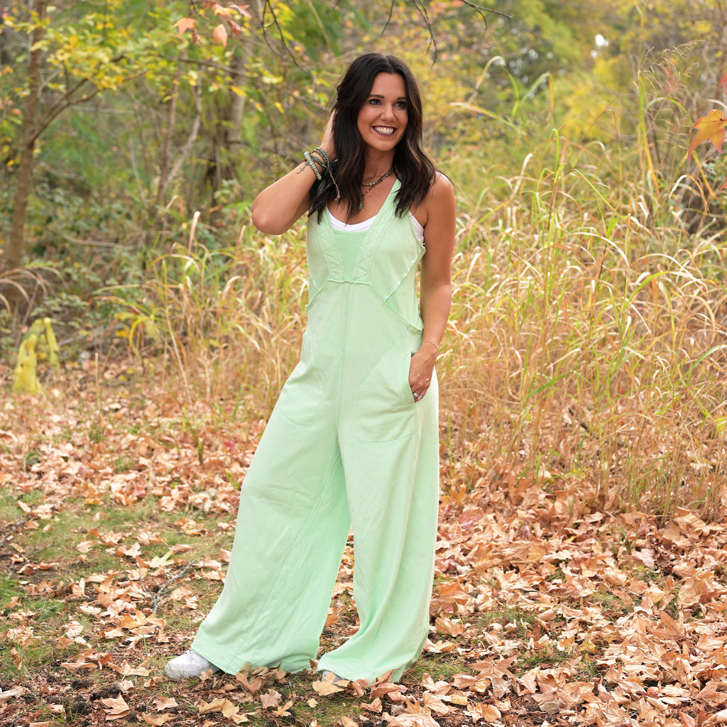 Mint Overalls – Betty Rose Boutique