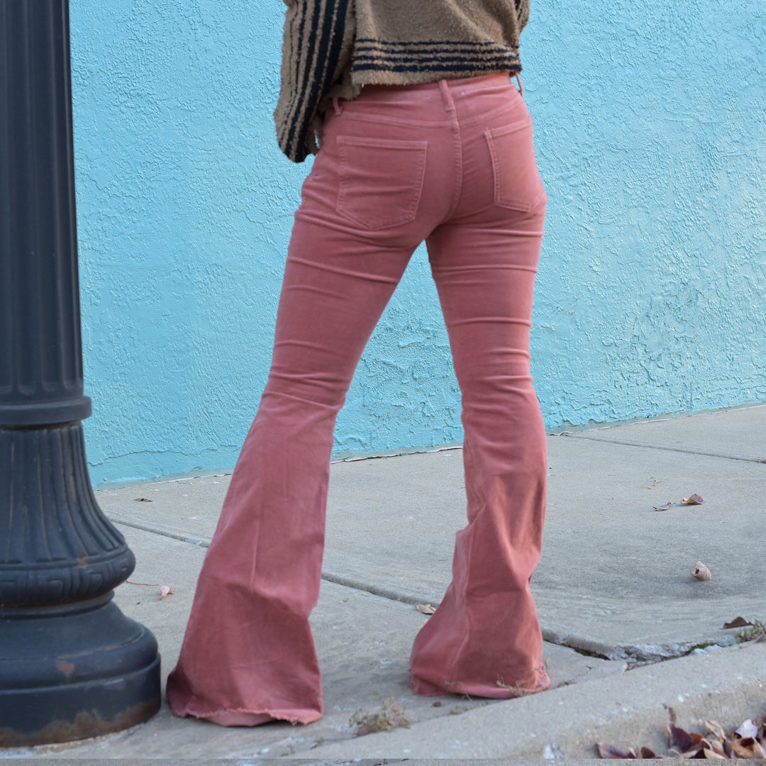 Lightweight Corduroy Bellbottom Pants