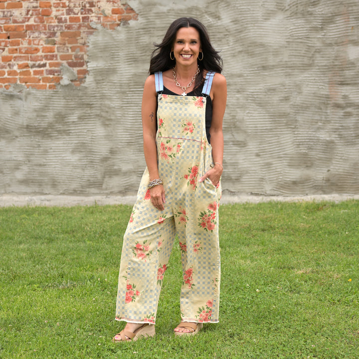 Checkerboard Overalls
