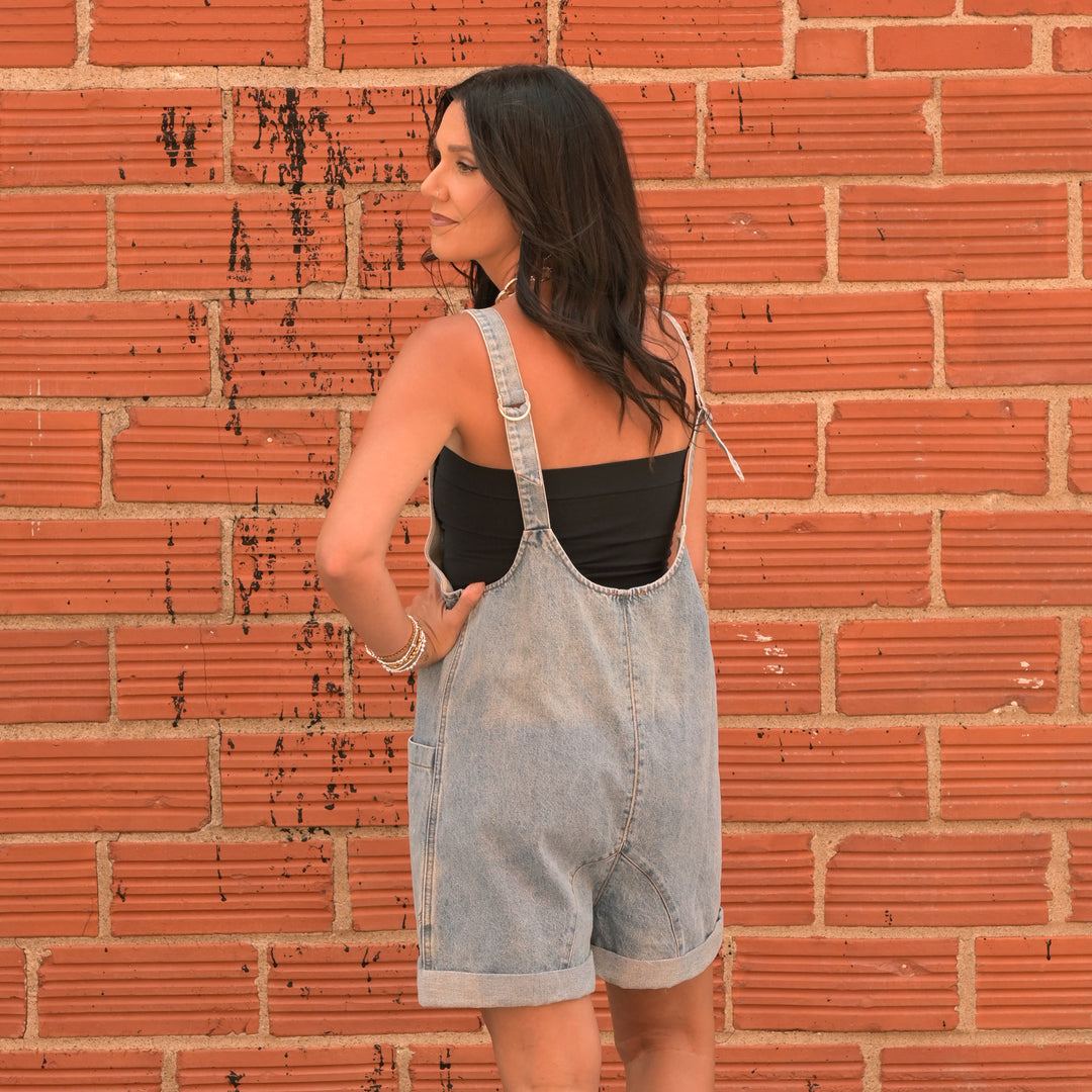 Denim Romper