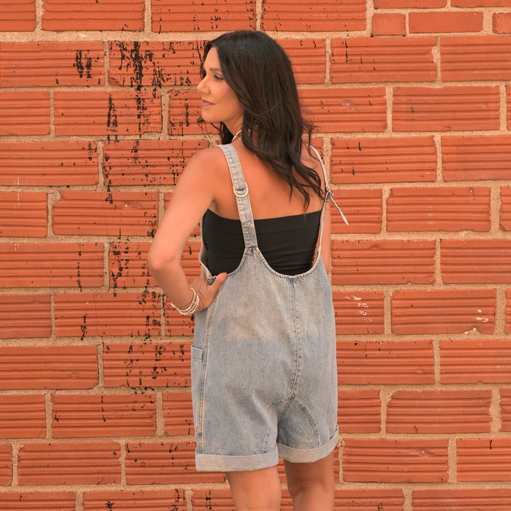 Denim Romper