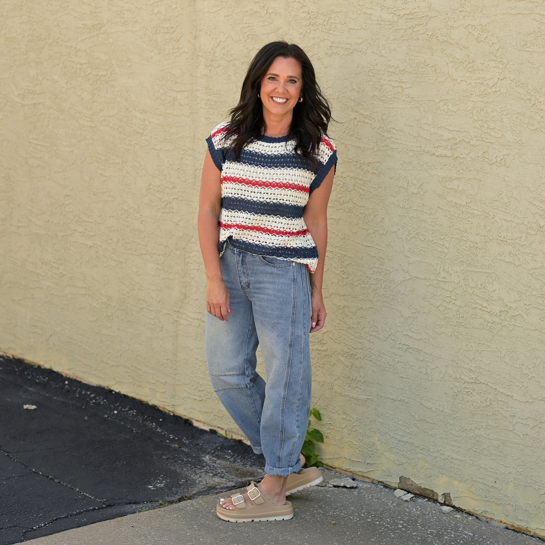 Striped Sweater Top